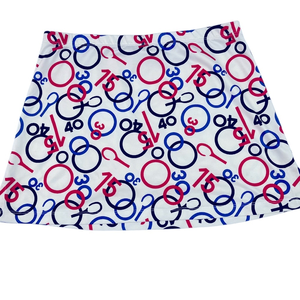 Tail Multicolor Tennis Score Skirt M